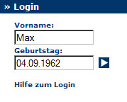 Bild des Logins